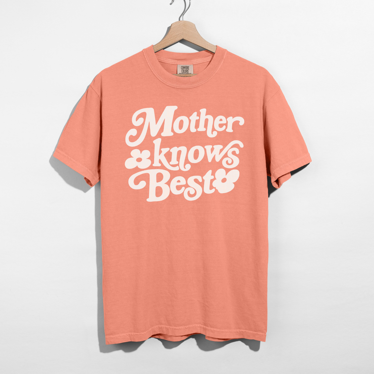 Mother Knows Best Retro Graphic Tee | Vintage Style Mom Shirt
