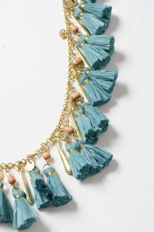 Solid Tassel Chain Fashion Necklace - ShopModernEmporium