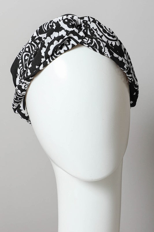 Large Paisley Print Bright Boho Headwrap - ShopModernEmporium