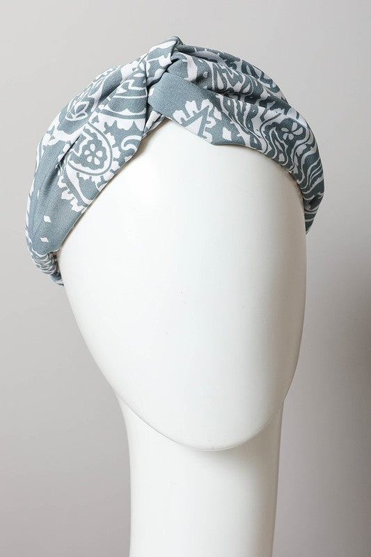 Large Paisley Print Bright Boho Headwrap - ShopModernEmporium