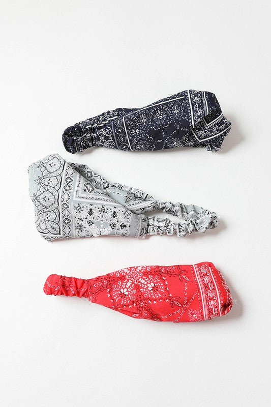 Block Paisley Twist Headwrap - ShopModernEmporium