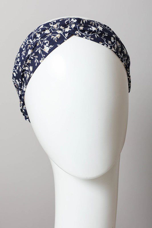 Floral Trailing Vine Twist Headwrap - ShopModernEmporium