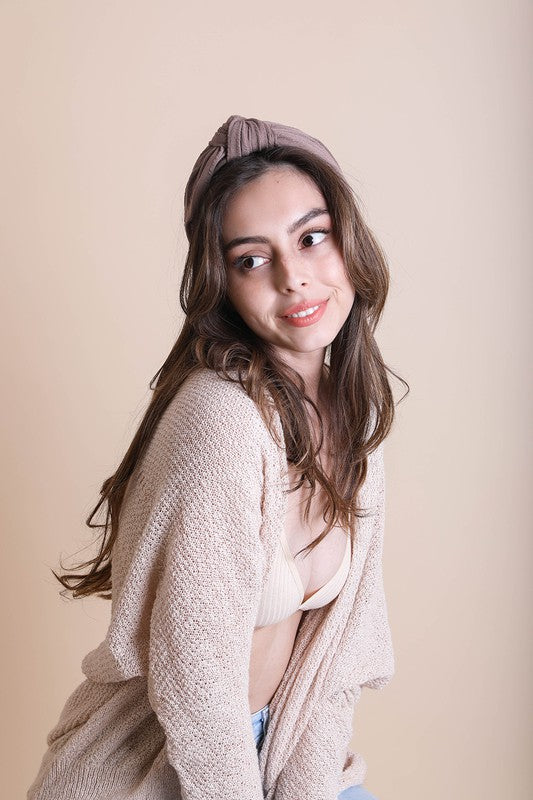 Wide Stripe Topknot Headband - ShopModernEmporium