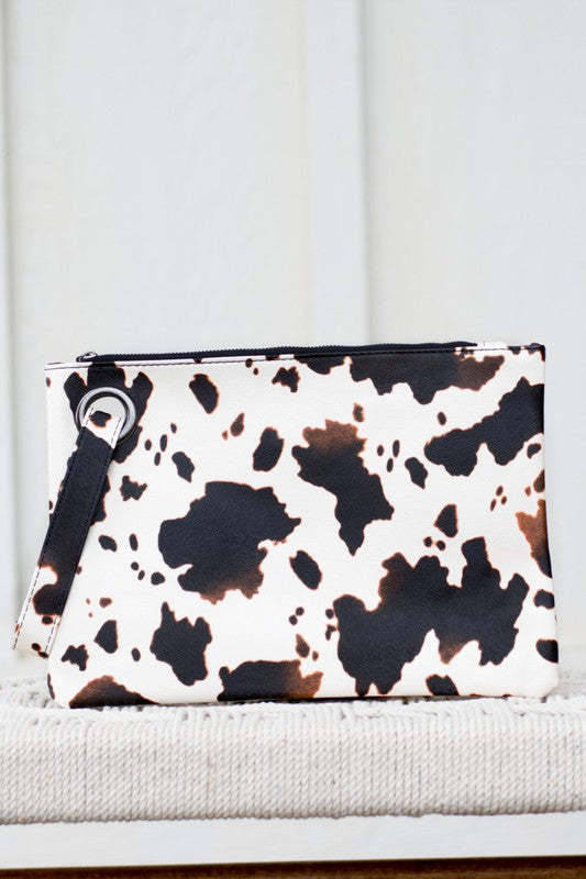 Cow Print Oversized Everyday Clutch - ShopModernEmporium