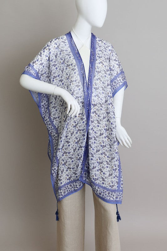 Ditsy Floral Paisley Kimono - ShopModernEmporium