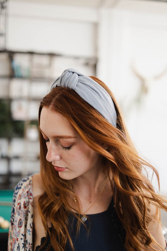 Wide Stripe Topknot Headband - ShopModernEmporium