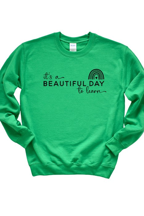 Beautiful Day to Learn Sweatshirt - ShopModernEmporium