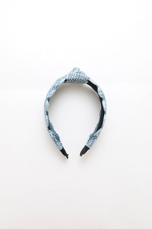 Raffia Crochet Trim Headband - ShopModernEmporium