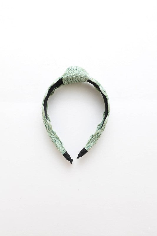 Raffia Crochet Trim Headband - ShopModernEmporium