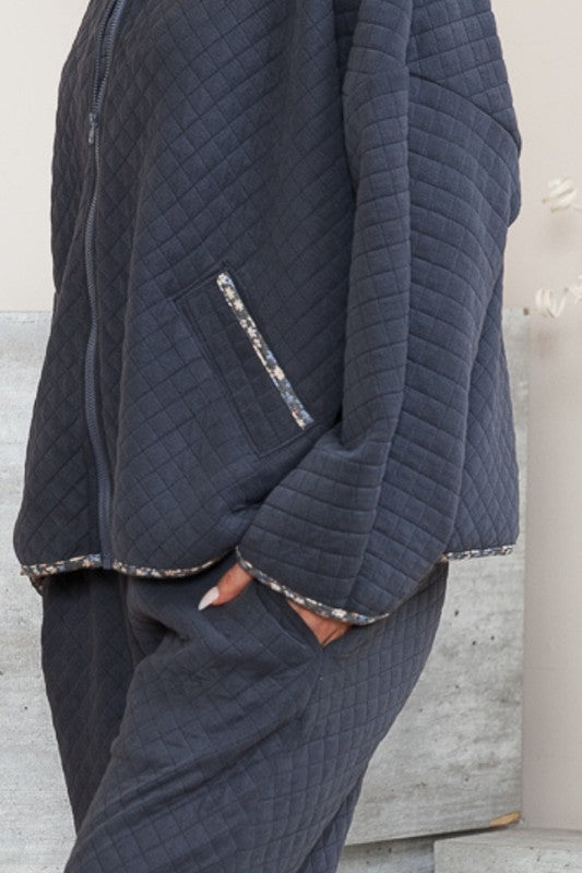 Quilt Jacket with Pockets - ShopModernEmporium