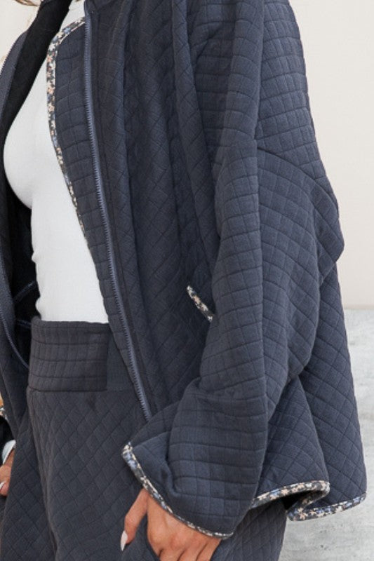 Quilt Jacket with Pockets - ShopModernEmporium