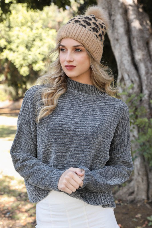 Leopard Knit Beanie - ShopModernEmporium