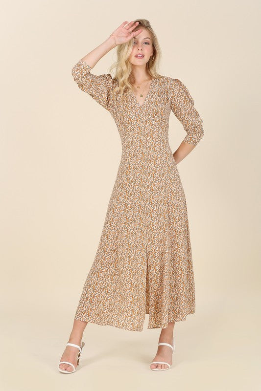 Fit and Flare floral maxi dress - ShopModernEmporium