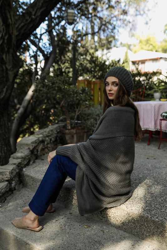 Boucle Rib Knit Beret - ShopModernEmporium