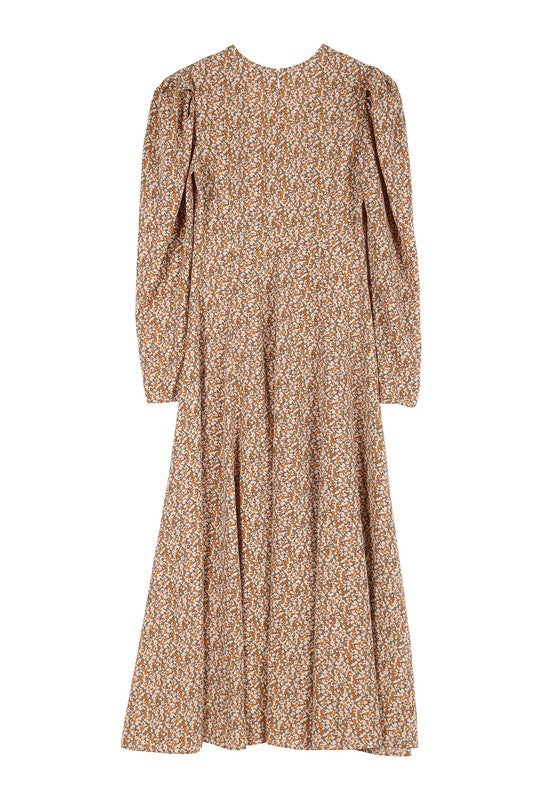 Fit and Flare floral maxi dress - ShopModernEmporium