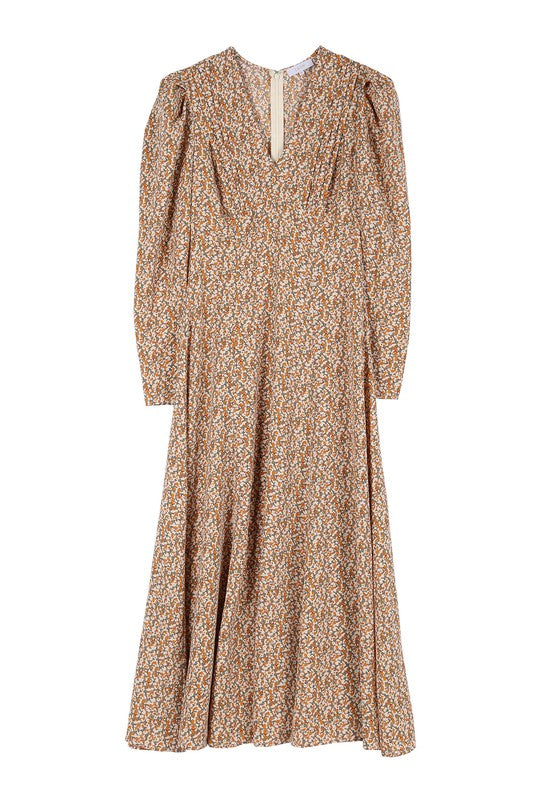 Fit and Flare floral maxi dress - ShopModernEmporium