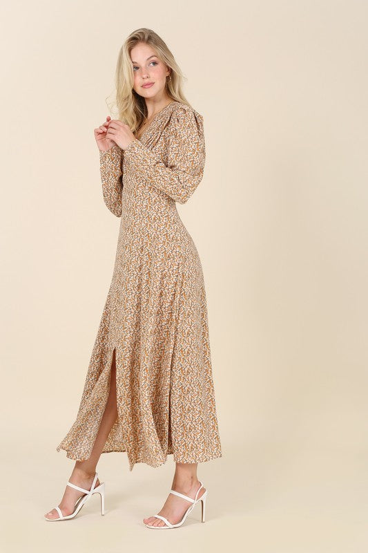Fit and Flare floral maxi dress - ShopModernEmporium