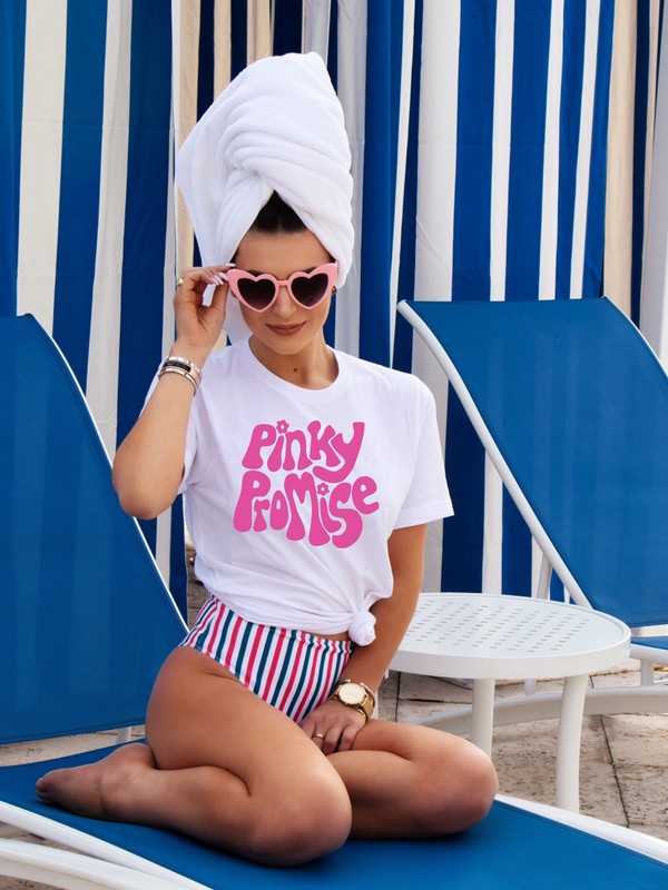 Keep It Cute & Meaningful: The Pinky Promise Soft Style Graphic Tee