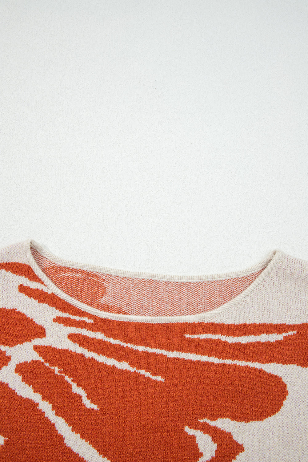 Floral Wide Long Sleeve Sweater