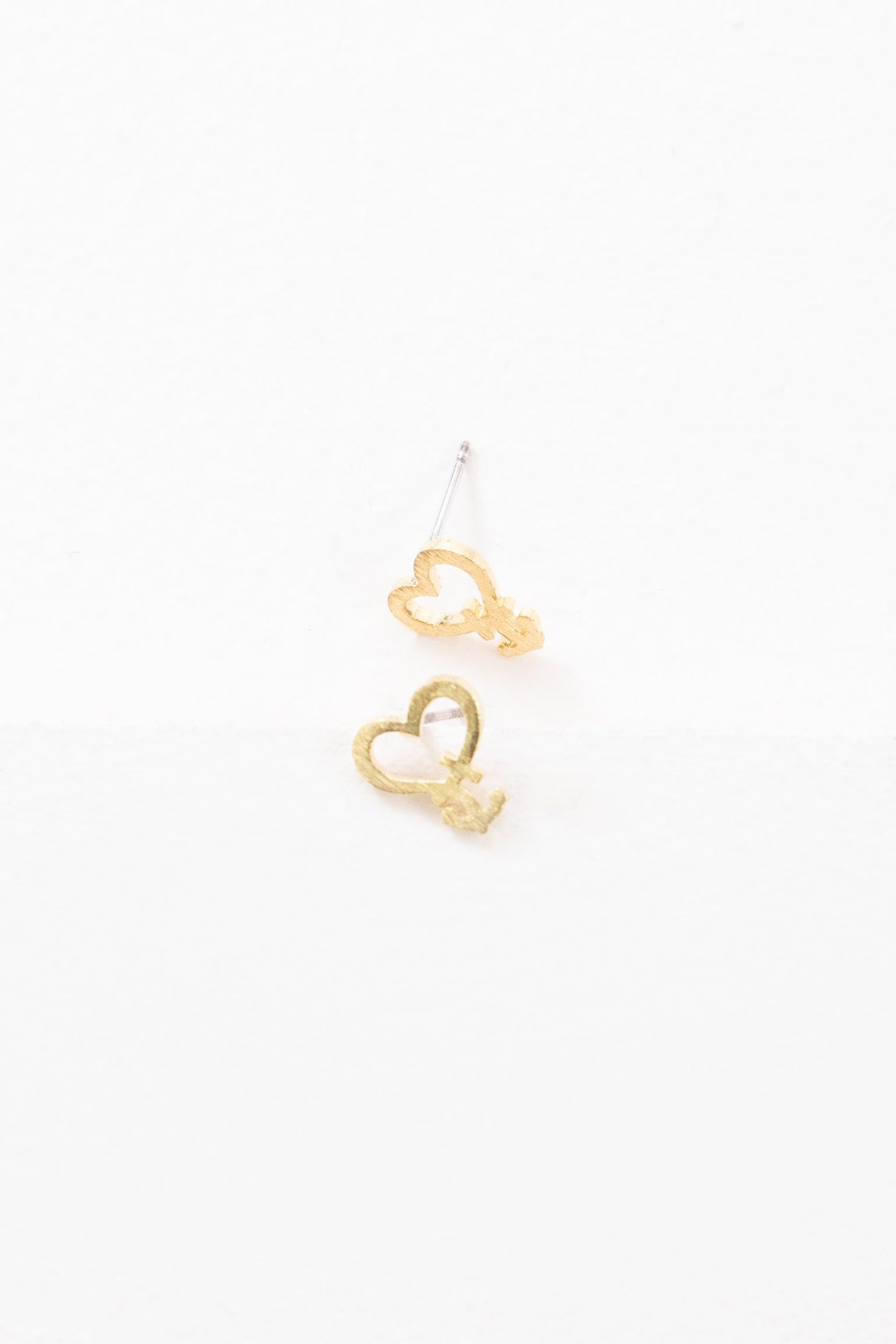 Anchored Heart Earrings