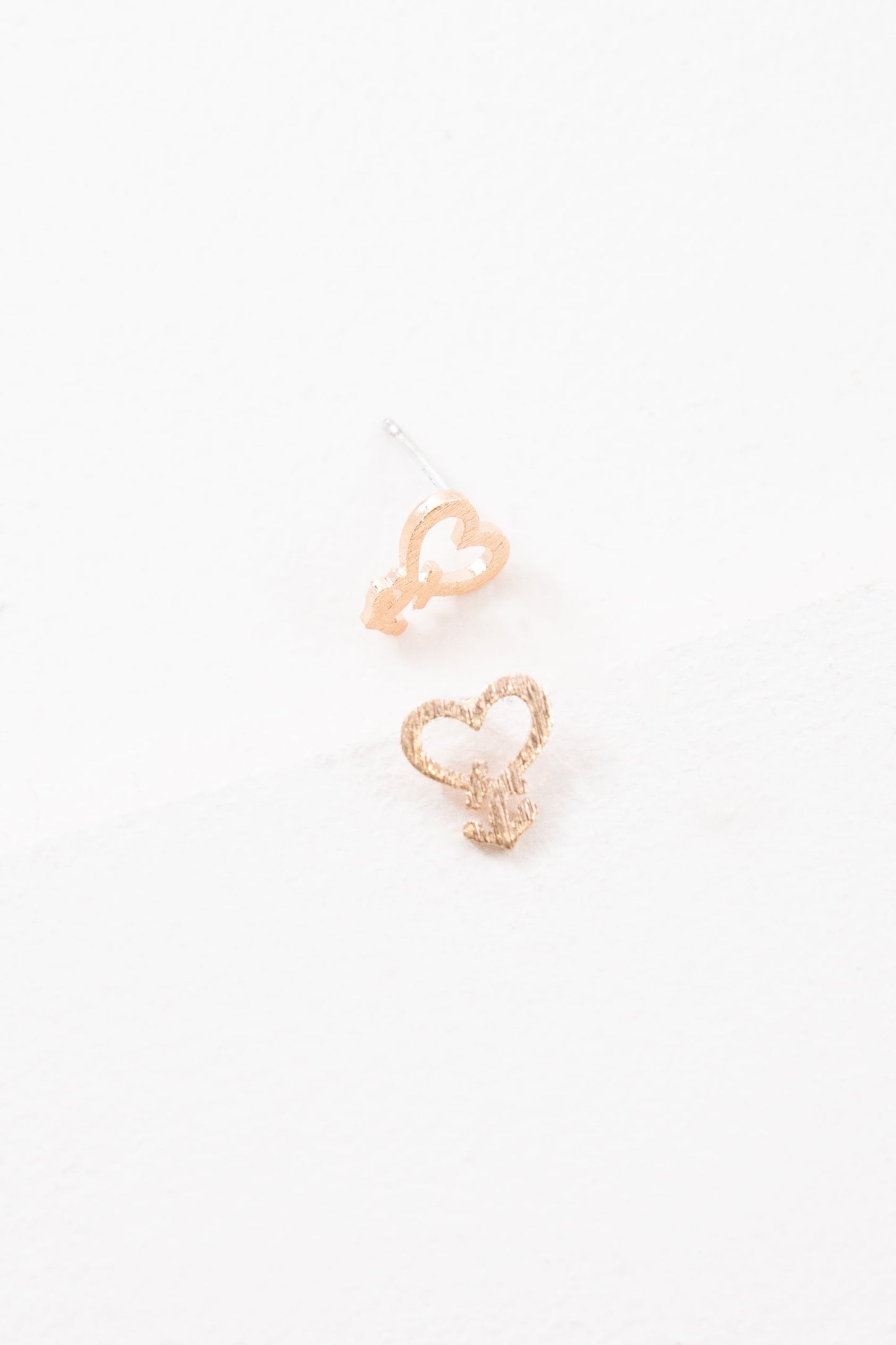 Anchored Heart Earrings