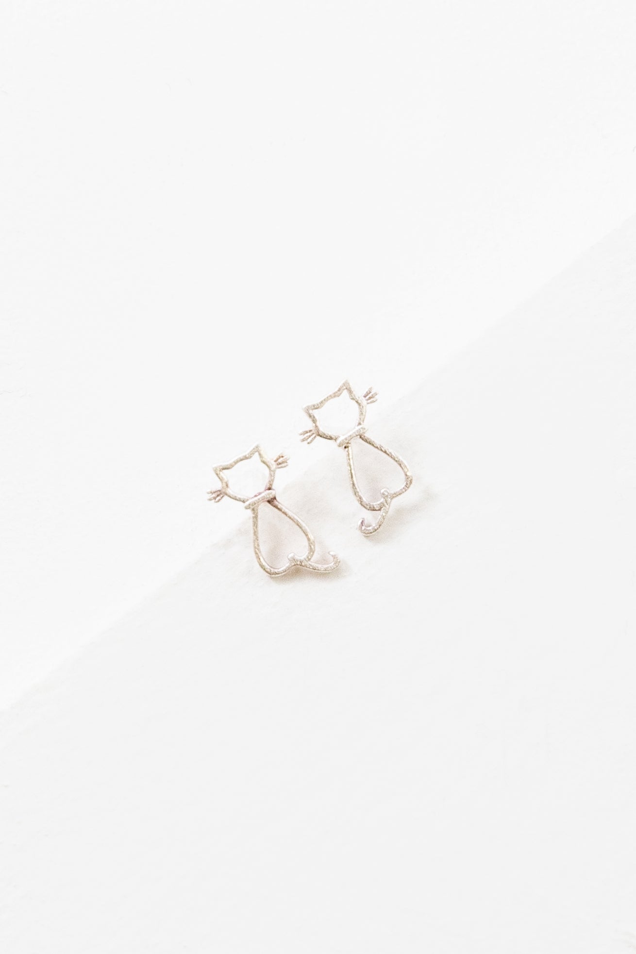 Cat Outline Earrings