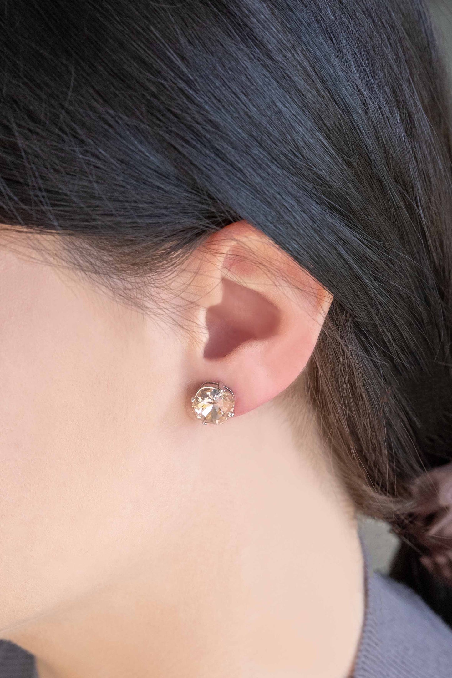 Blush Stone Studs