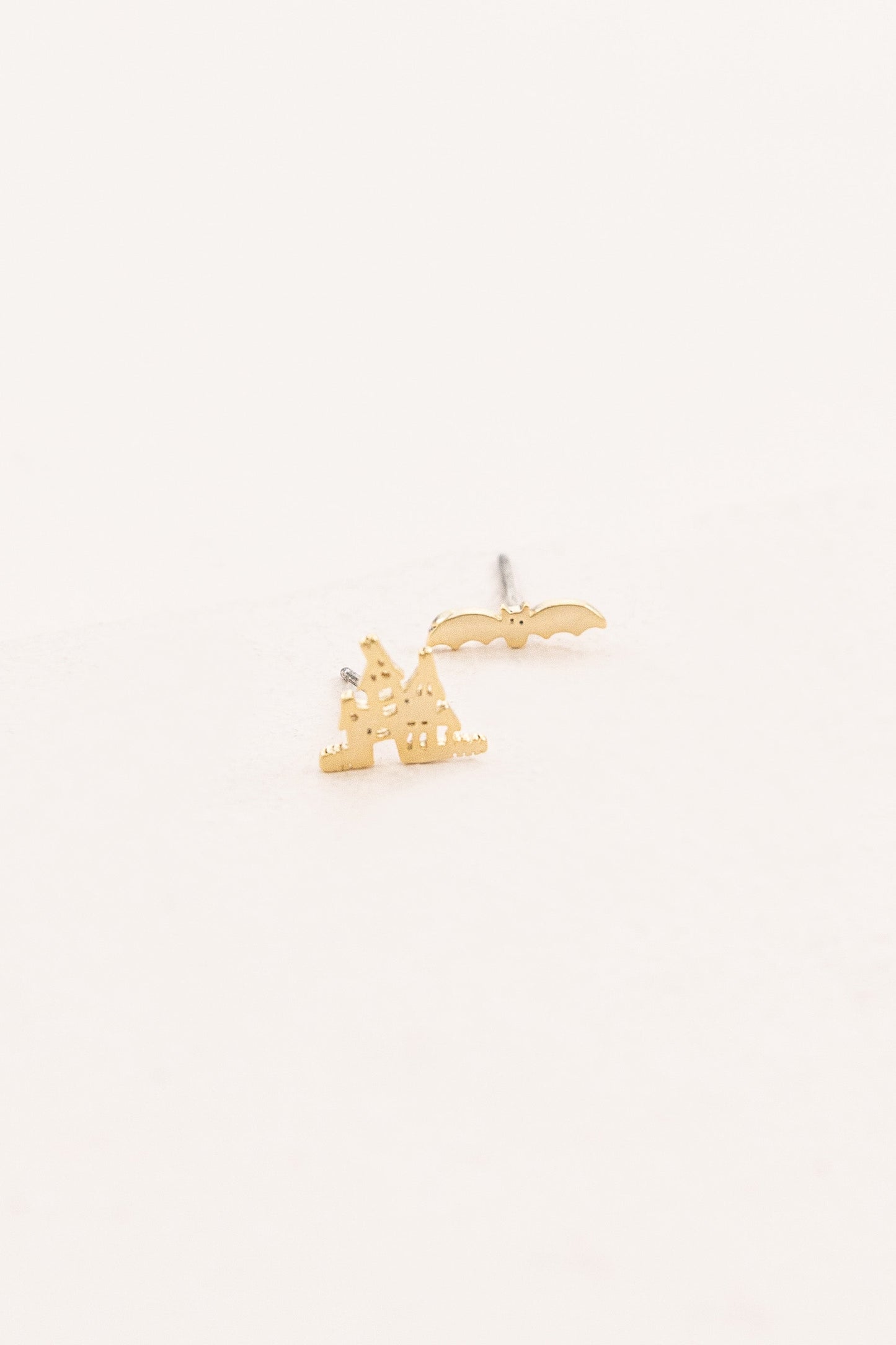 Bat and Castle Earrings
