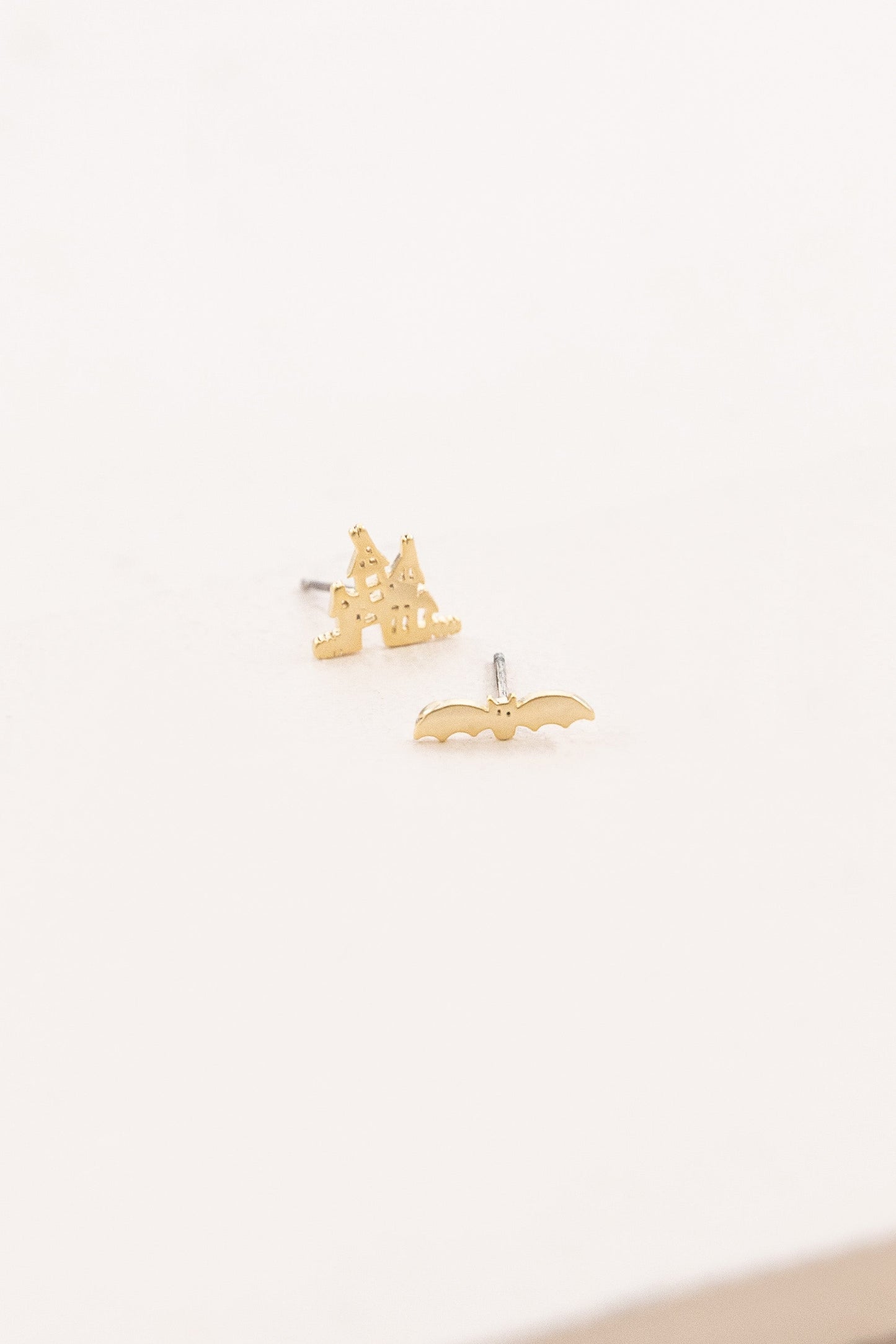 Bat and Castle Earrings