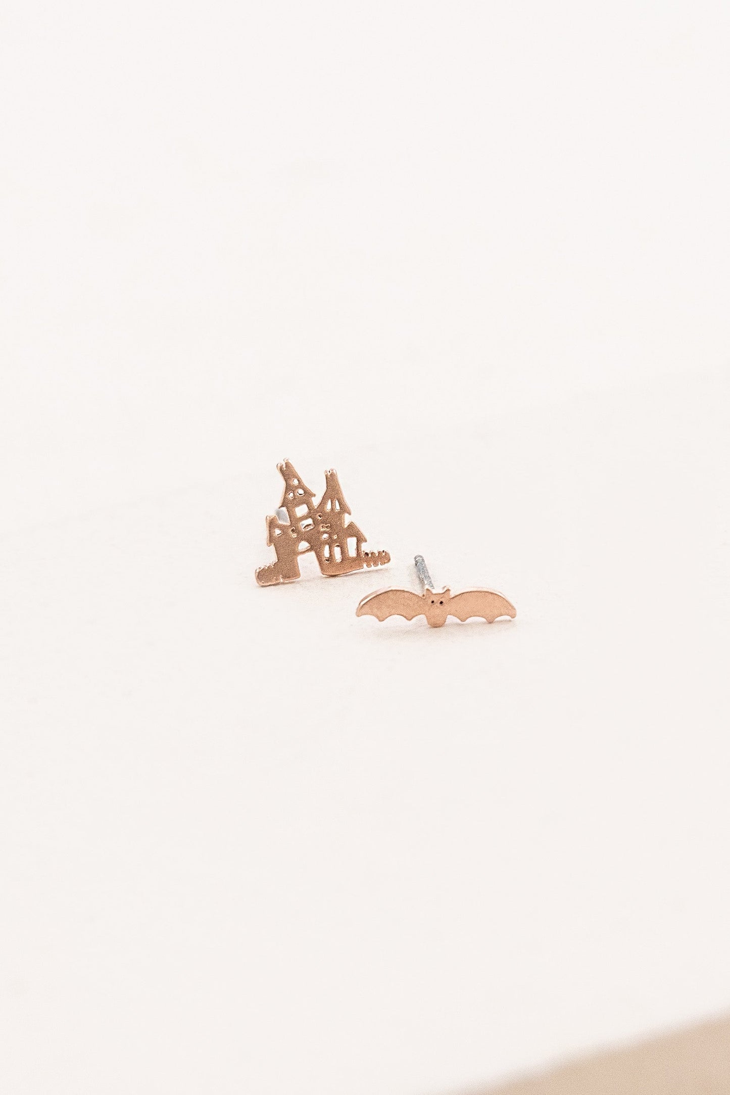 Bat and Castle Earrings
