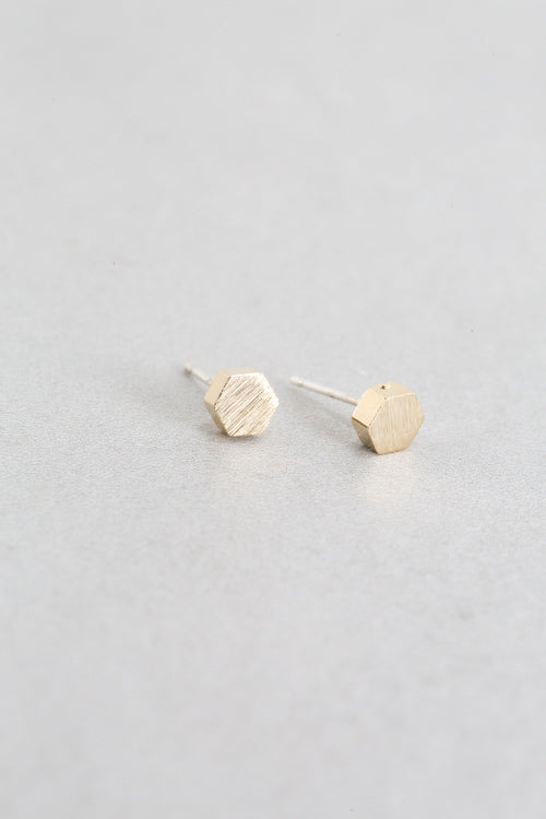 Solid Hexagon Earrings