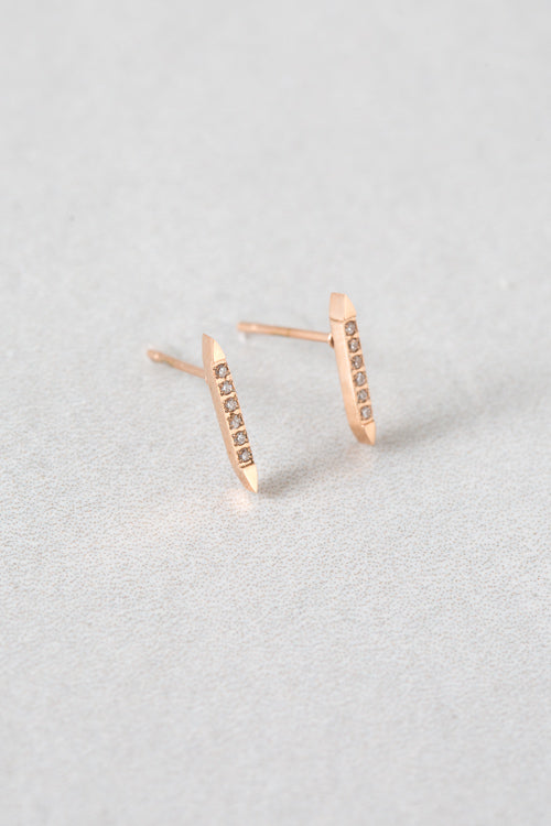 Saber Stud Earrings (14K)