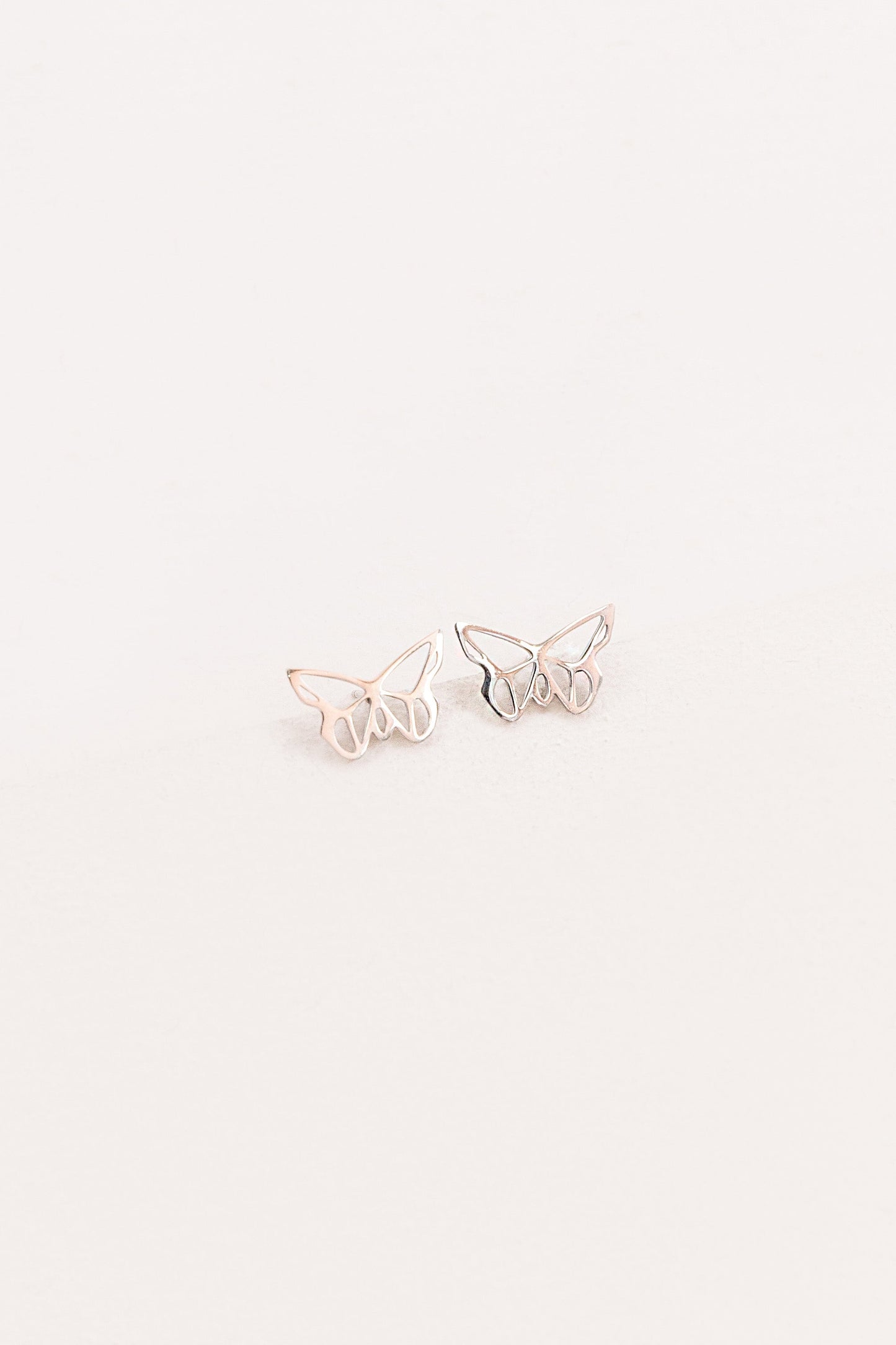 Butterfly Outline Earrings (14K)