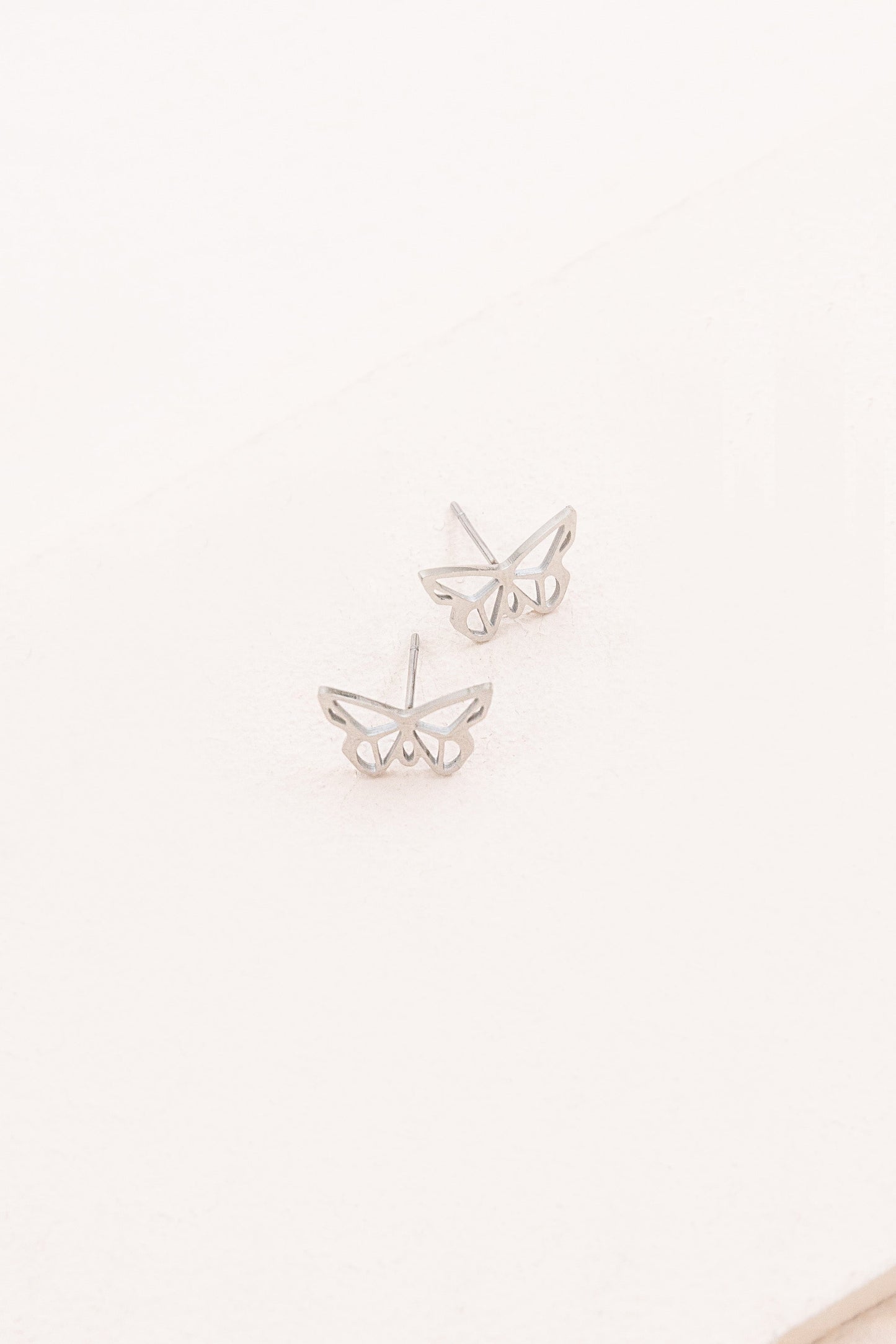 Butterfly Outline Earrings (14K)