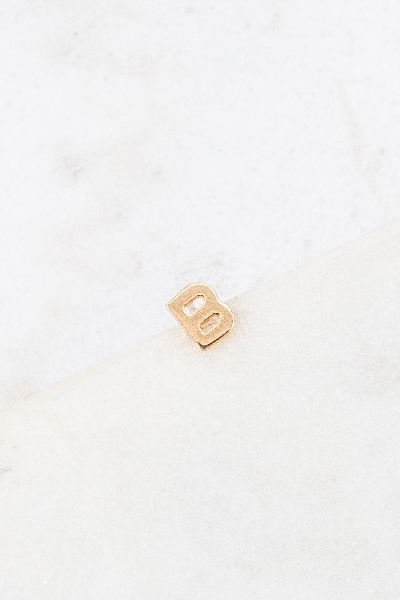 Alphabet Earring (14K Gold)