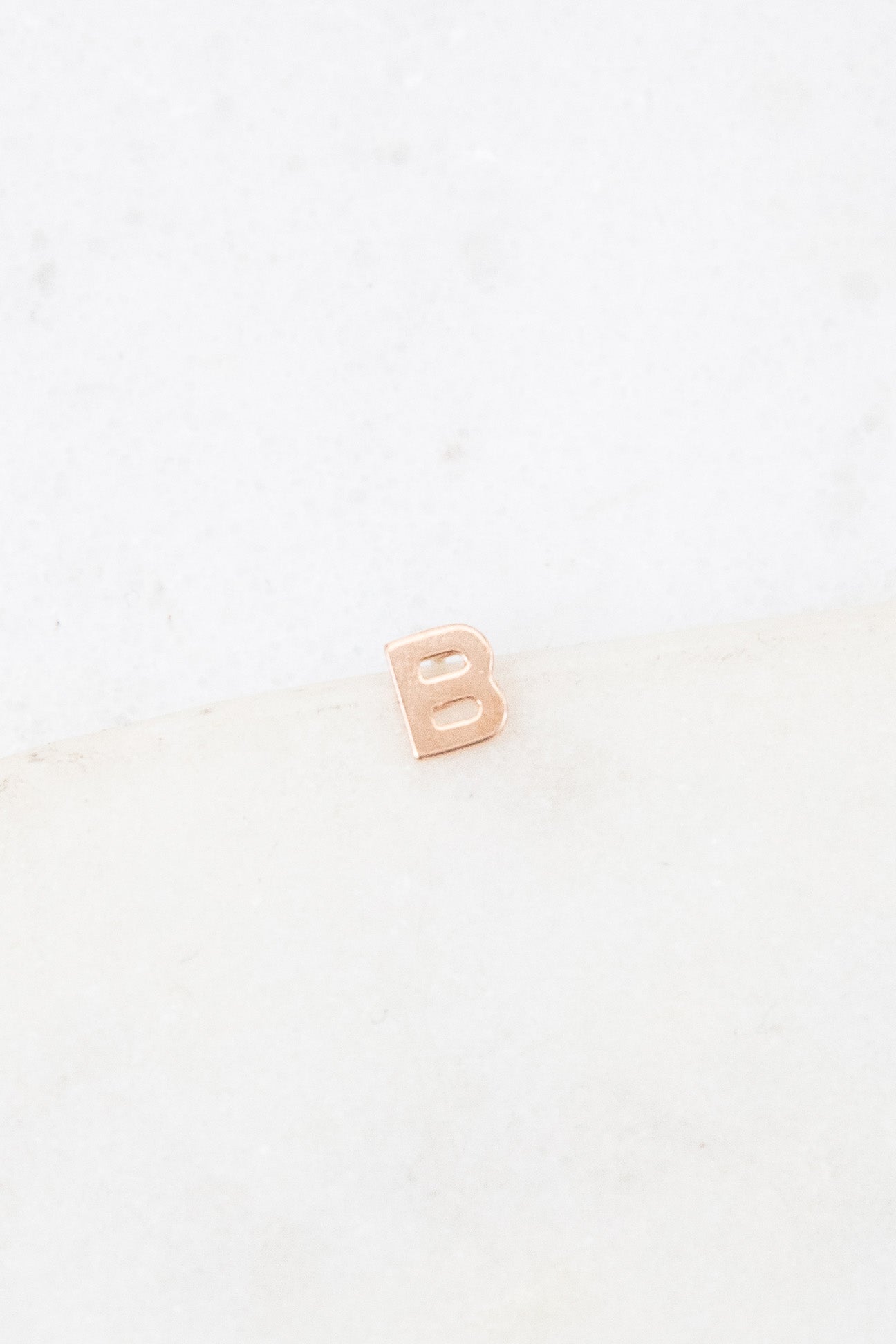Alphabet Earring (14K Rose)