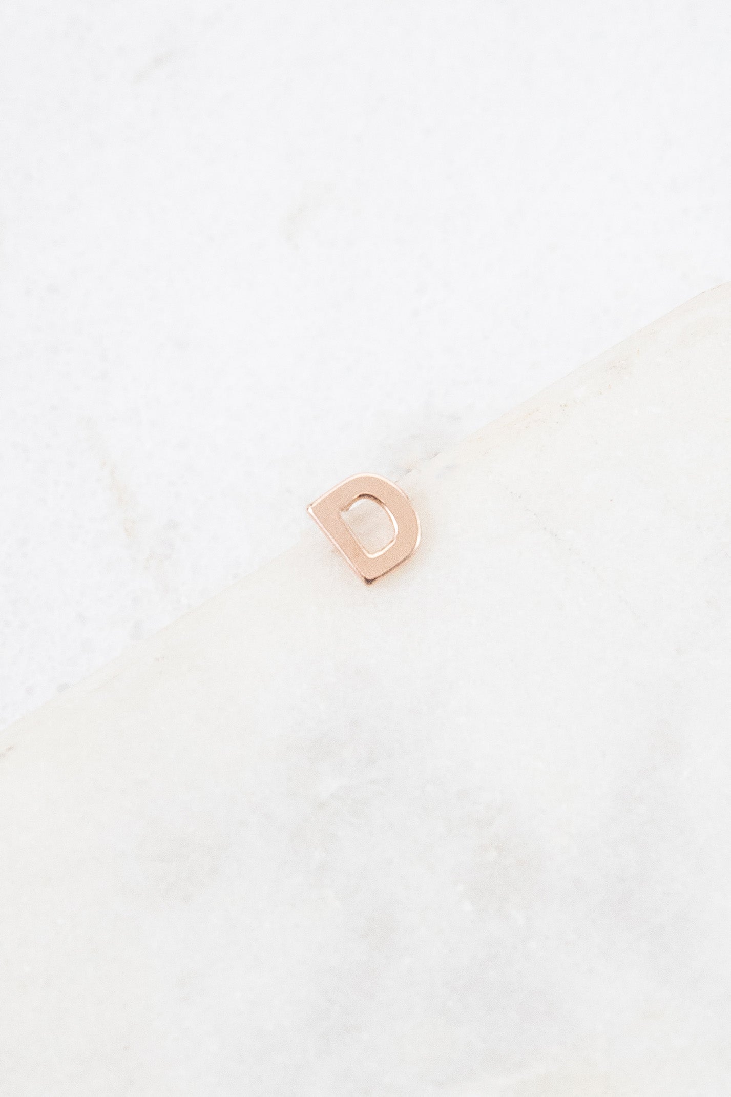 Alphabet Earring (14K Rose)
