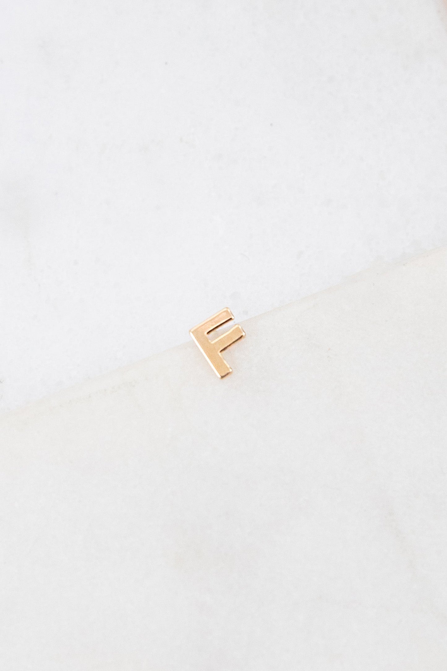 Alphabet Earring (14K Gold)