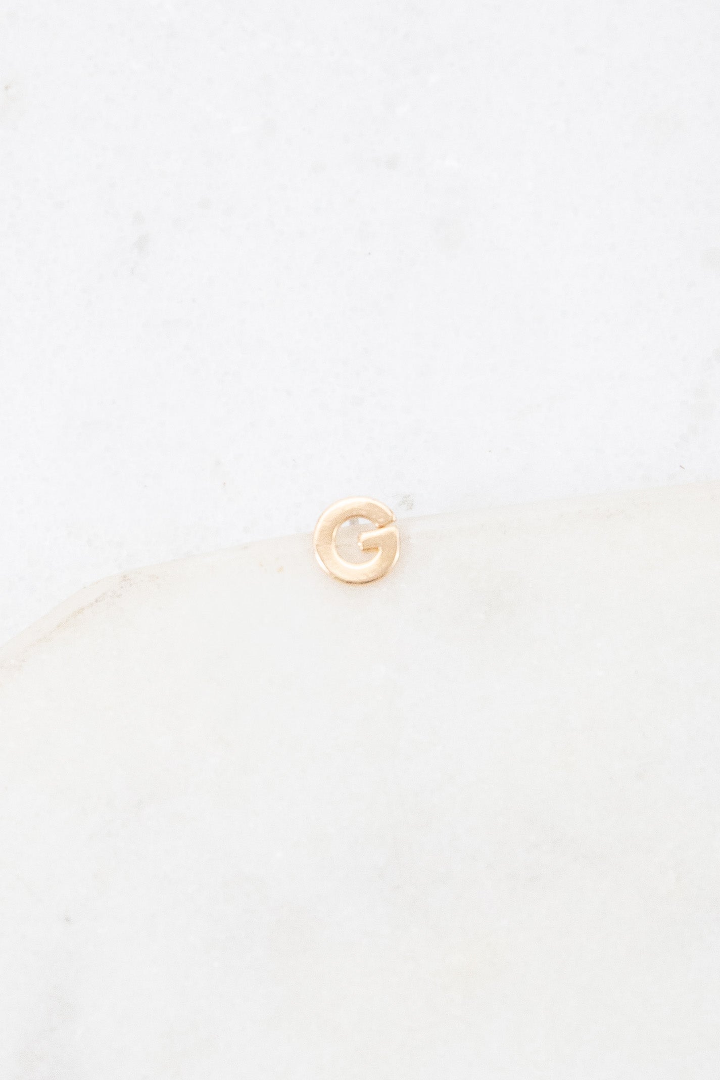 Alphabet Earring (14K Gold)