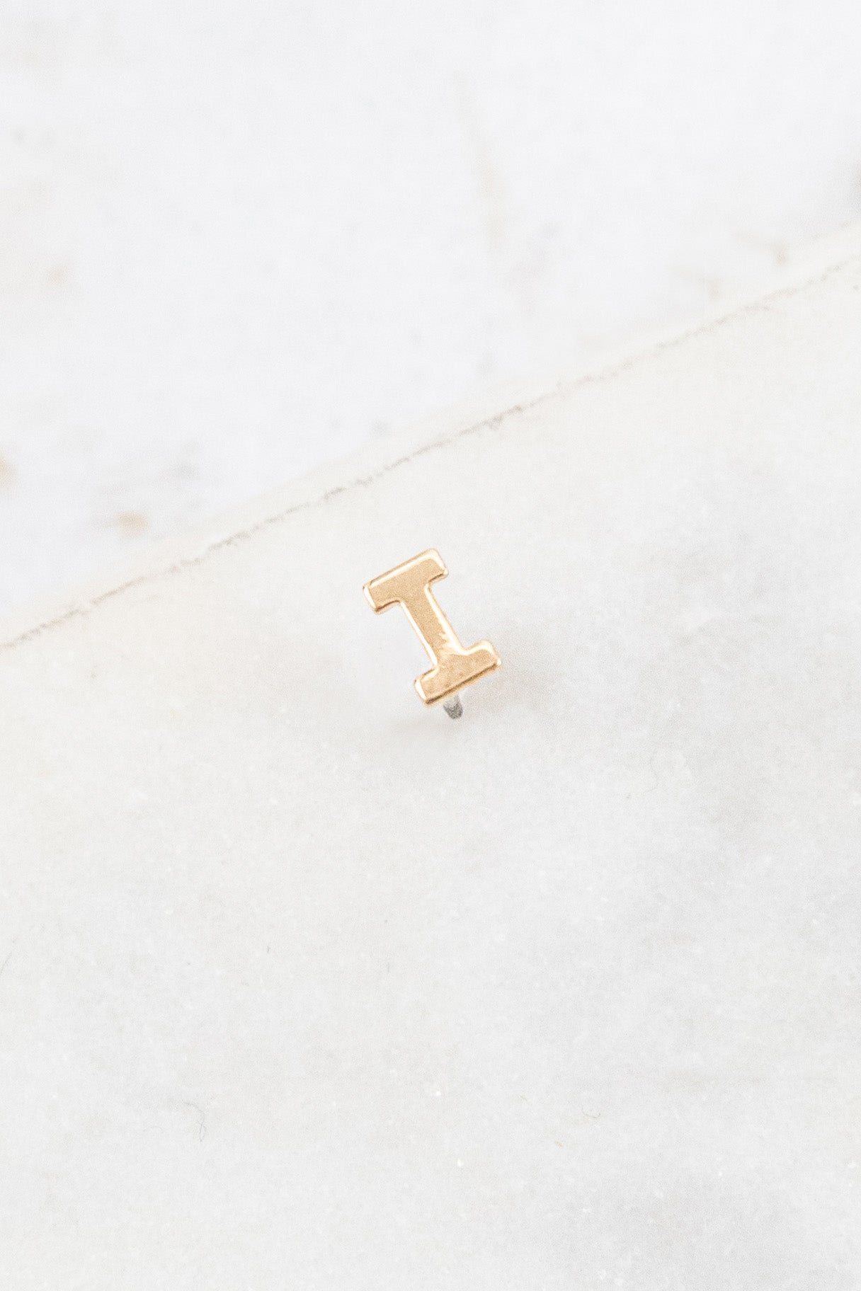 Alphabet Earring (14K Gold)