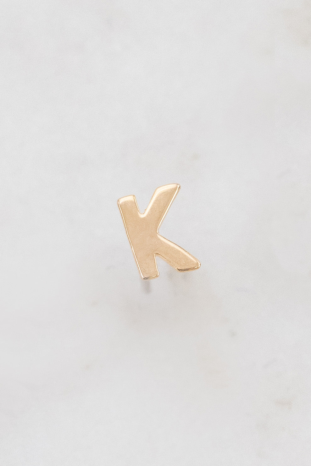 Alphabet Earring (14K Gold)