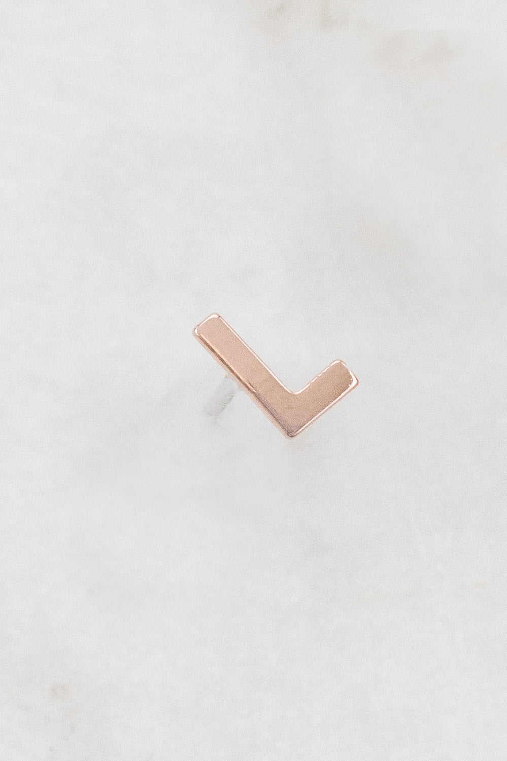 Alphabet Earring (14K Rose)