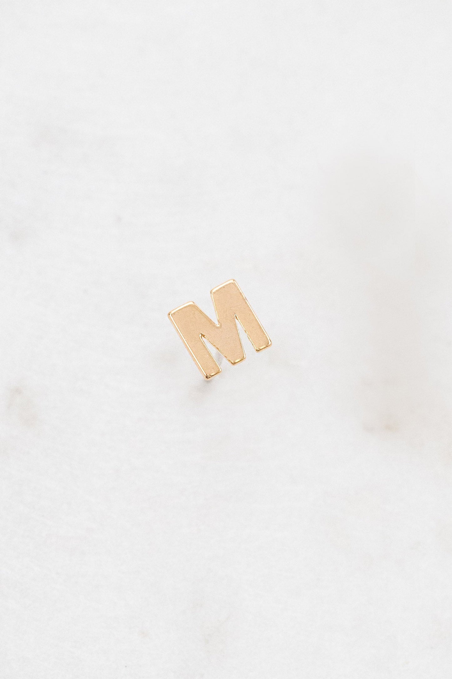 Alphabet Earring (14K Gold)