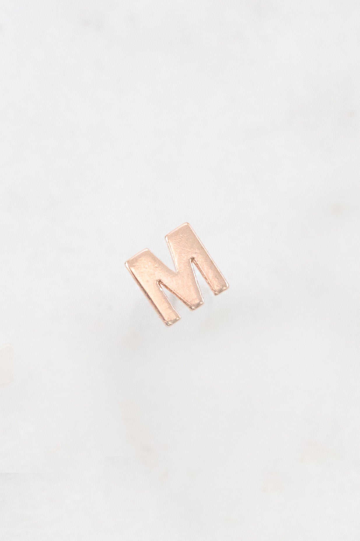 Alphabet Earring (14K Rose)