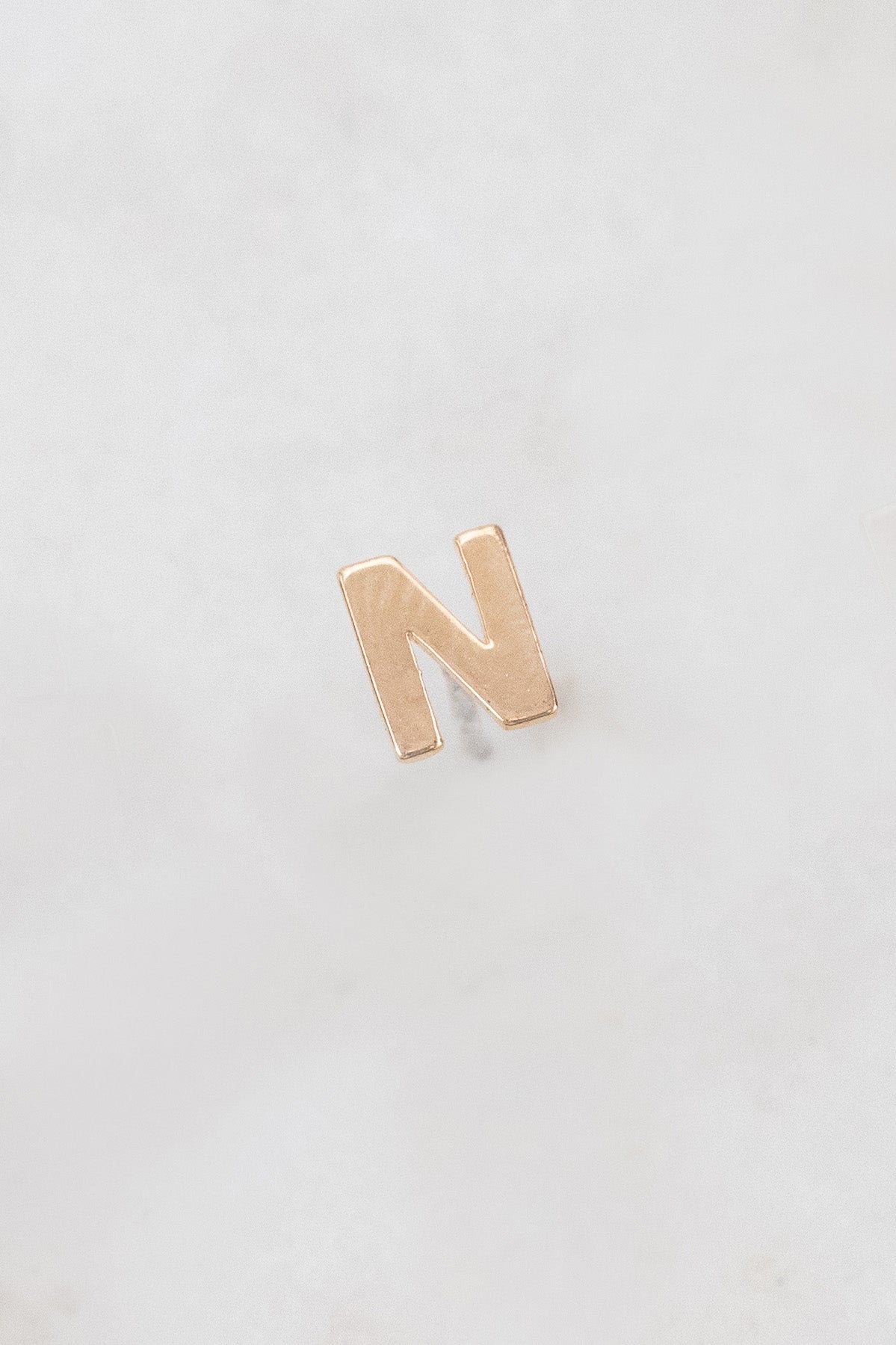 Alphabet Earring (14K Gold)