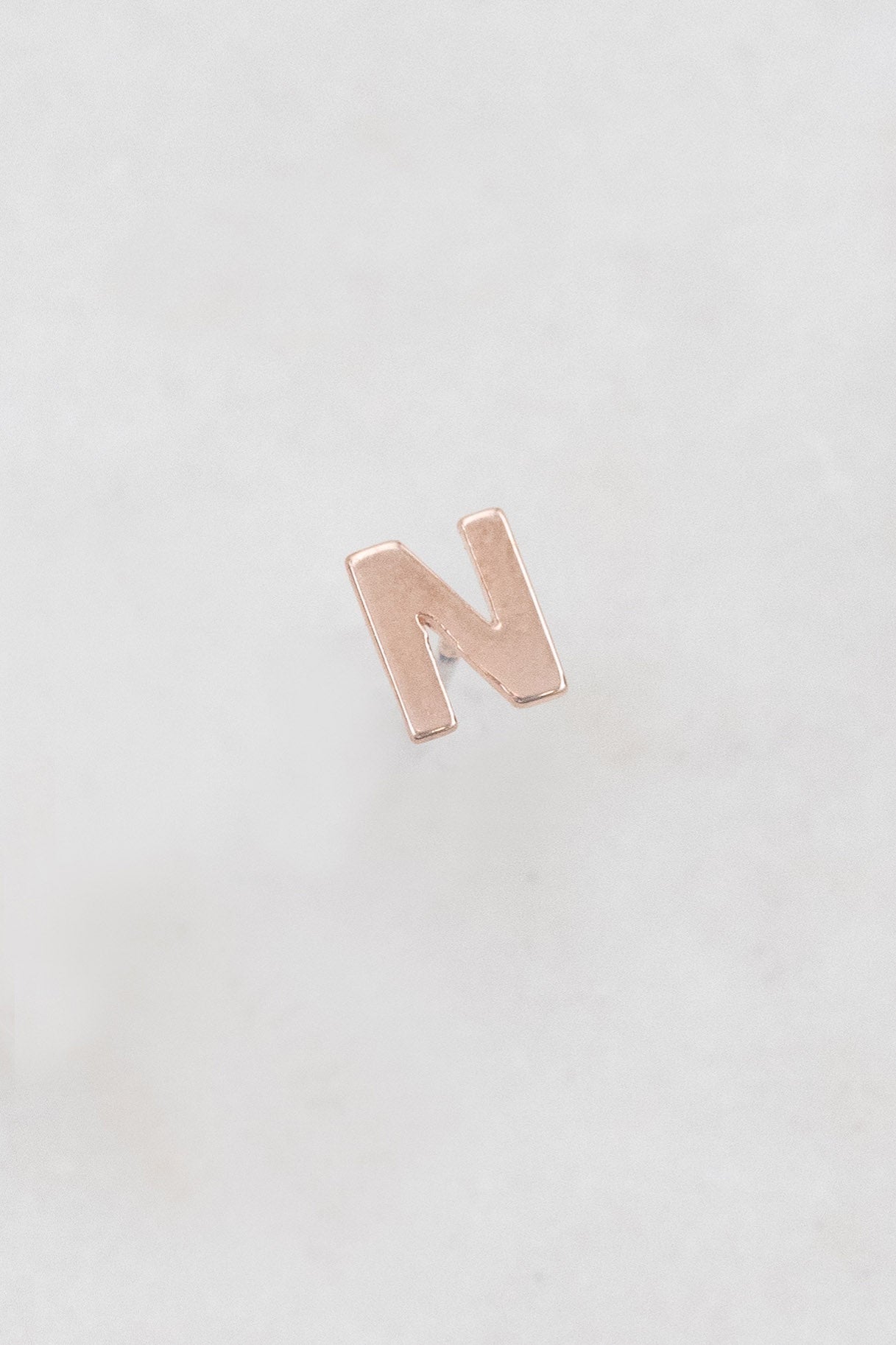 Alphabet Earring (14K Rose)