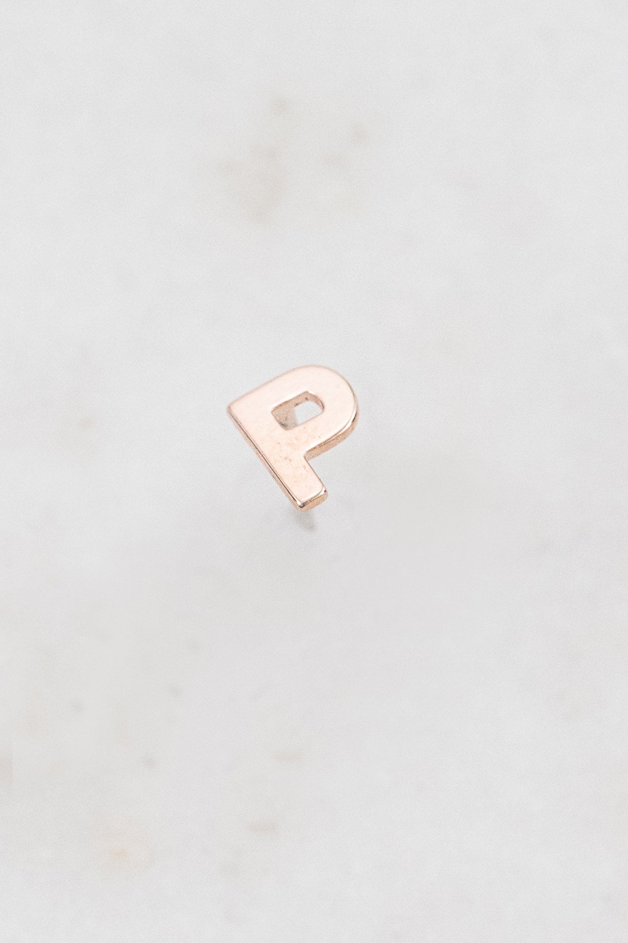 Alphabet Earring (14K Rose)