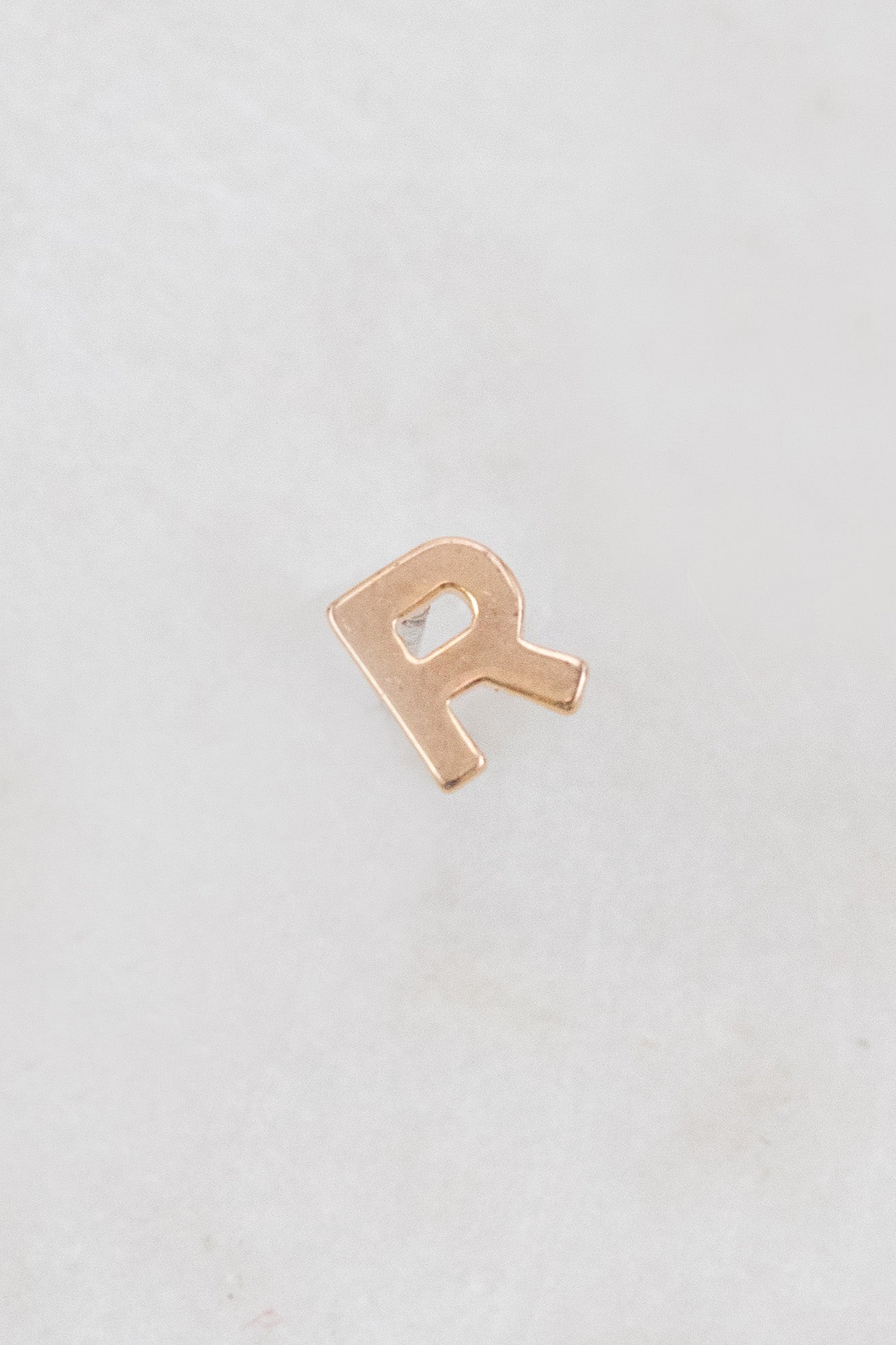Alphabet Earring (14K Gold)