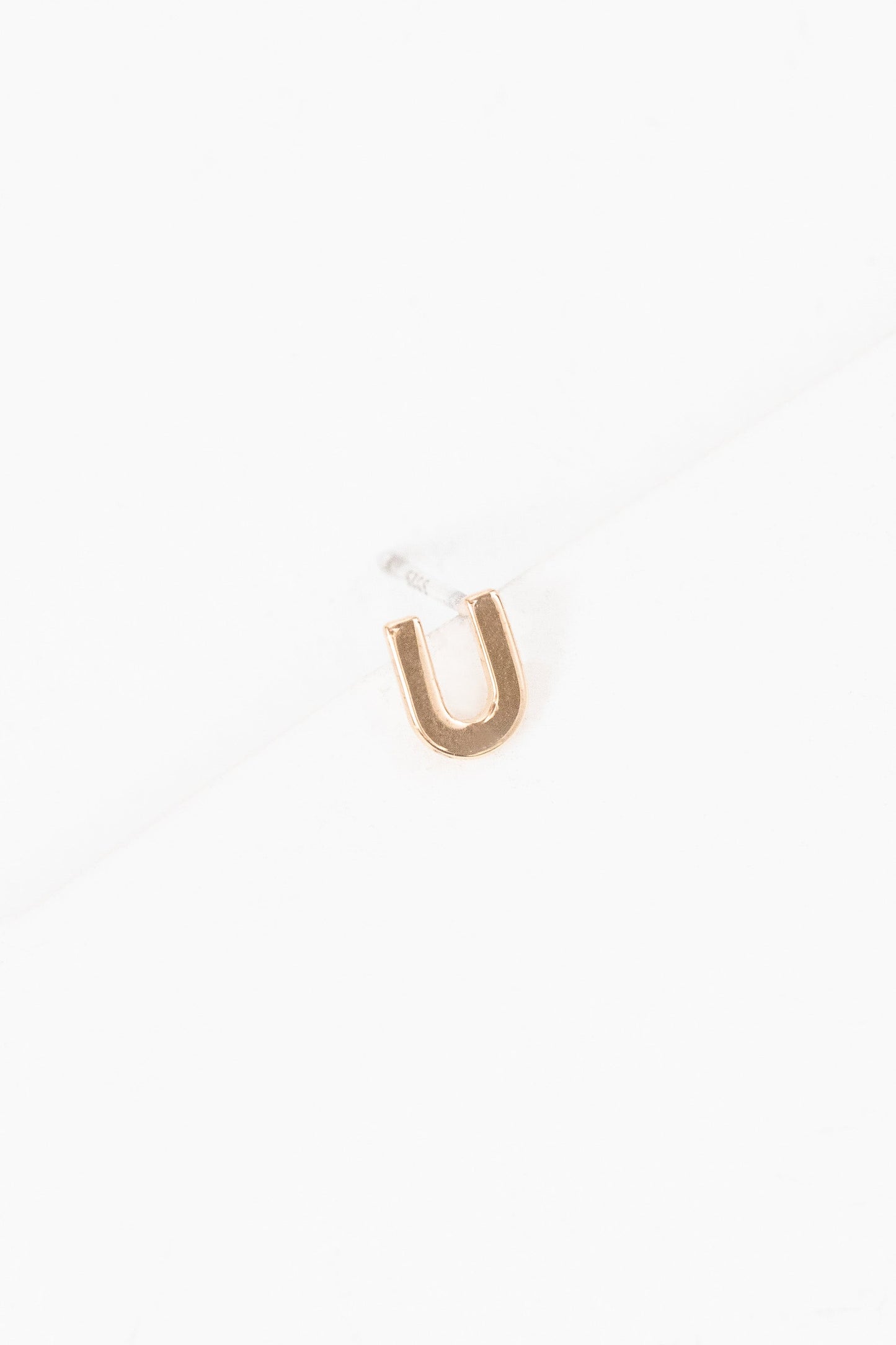 Alphabet Earring (14K Gold)