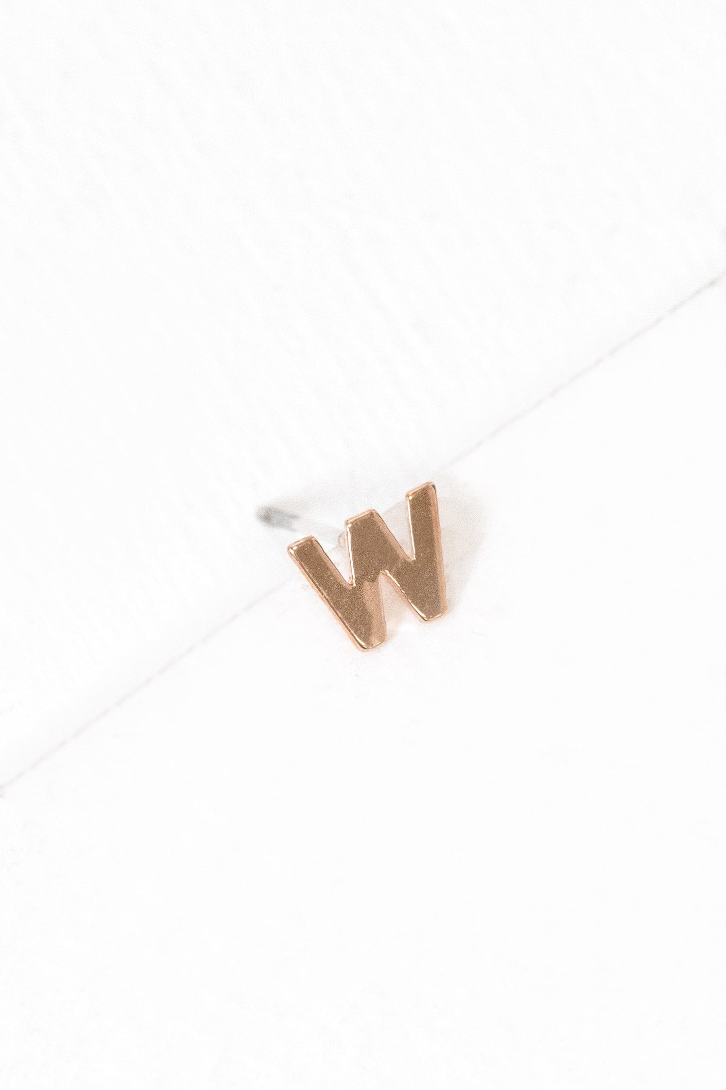 Alphabet Earring (14K Rose)